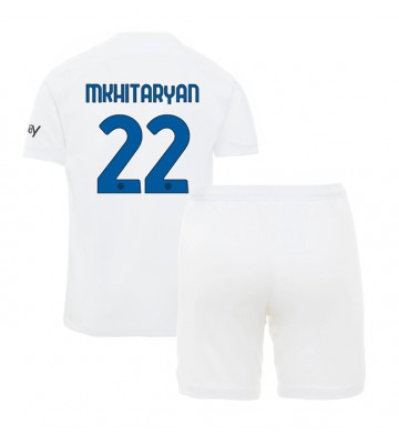 Maillot de foot Inter Milan Henrikh Mkhitaryan #22 Extérieur enfant 2023-24 Manches Courte (+ pantalon court)